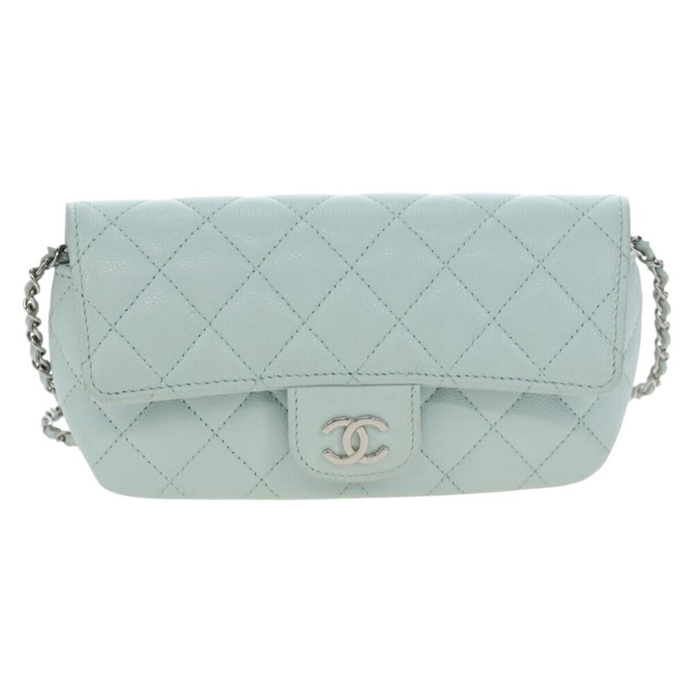 Chanel Classic Sunglasses Case with Chain Quilted Caviar